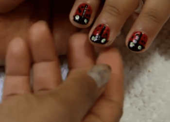 Uñas Decoradas, Para Niñas Tipo Mariquitas