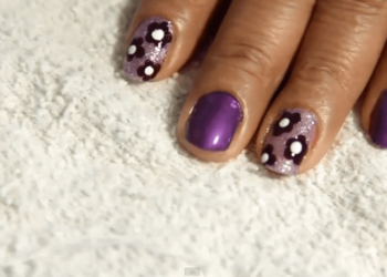 Uñas Decoradas | Flores Moradas | Casayfamiliatv