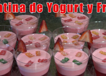 Gelatina de Yogurt y Fresa / Para los Niños / Casayfamiliatv