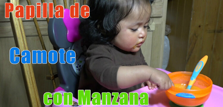 Papilla de Camote con Manzana / Receta para Bebes / Casayfamiliatv