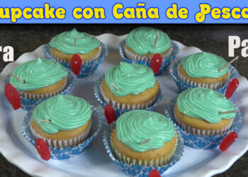 Cupcake con Caña de Pescar / Postre para Papa / Casayfamiliatv