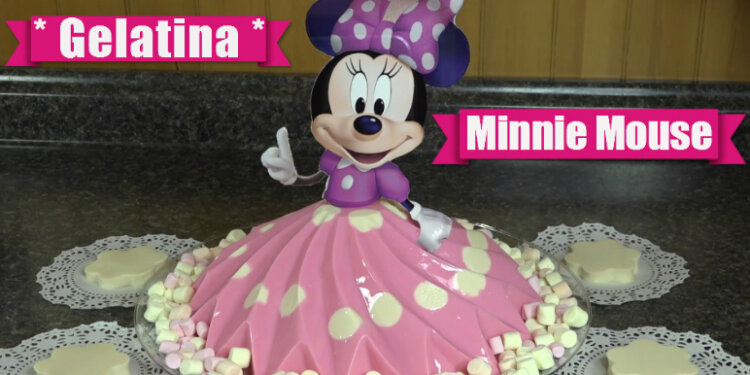 Gelatina de Minnie Mouse / De Yogurt y Tres Leches  / Casayfamiliatv