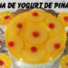 Gelatina de Yogurt de Piña Colada / Casayfamiliatv