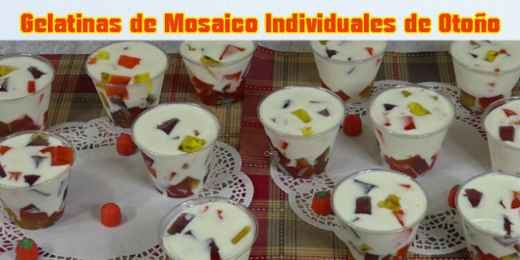 Gelatinas de Mosaico Individuales de Otoño / Casayfamiliatv