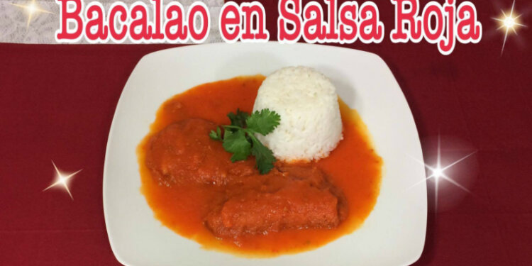 Bacalao en Salsa Roja / Receta de Bacalao / Casayfamiliatv