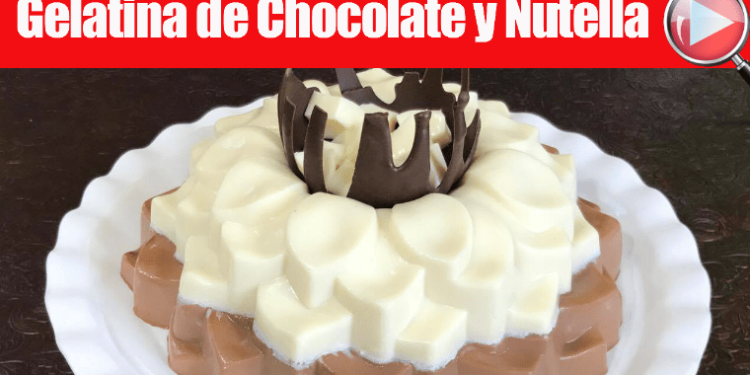 Gelatina de Chocolate Blanco y Nutella - Casayfamiliatv - Recetas en Casayfamiliatv Gelatina de Chocolate Blanco y Nutella – Casayfamiliatv