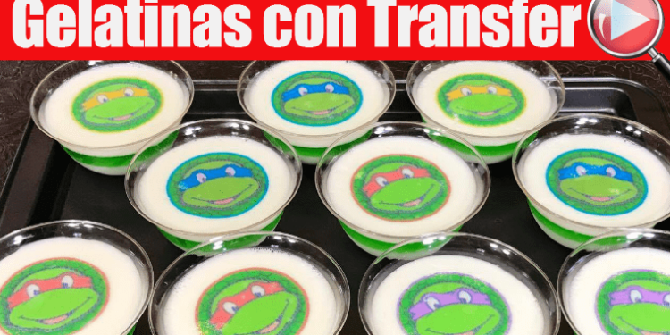 Gelatinas con Transfer Individuales – De Tortugas Ninja – Para los Niños | Casayfamiliatv