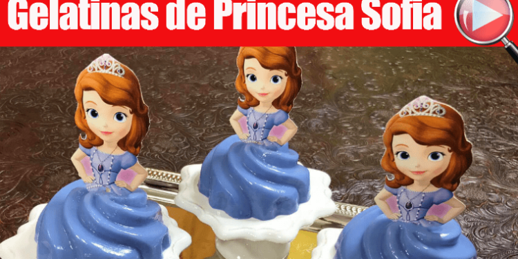 Gelatinas de Princesa Sofia Individuales - Para las Niñas - Recetas en Casayfamiliatv Gelatinas de Princesa Sofia Individuales – Para las Niñas