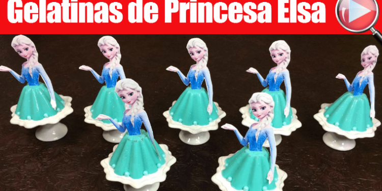 Gelatinas de Princesa Elsa – Frozen – Individuales