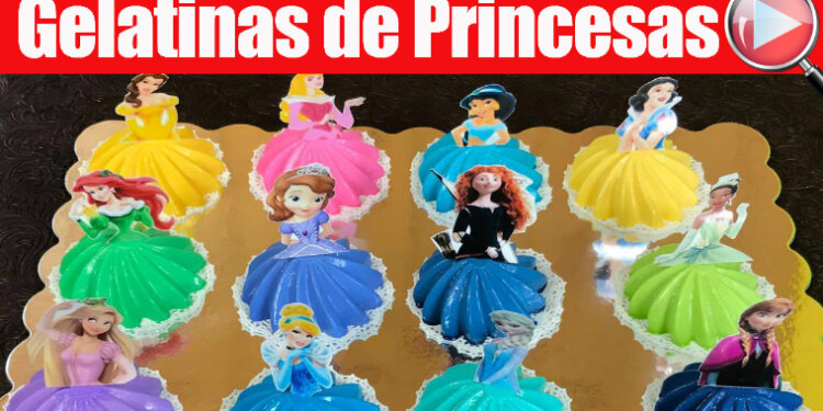 Gelatinas de Princesas Disney Individuales