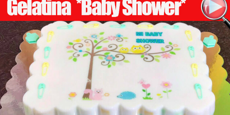 Gelatina de Baby Shower con Transfer para Niño/Niña