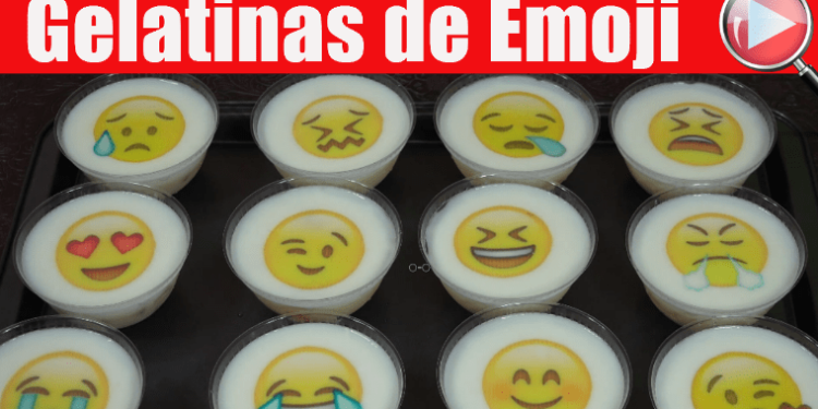 Gelatinas Individuales con Transfer de Emoji