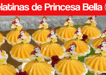 Gelatinas de Princesa Bella Individuales – Para las Niñas
