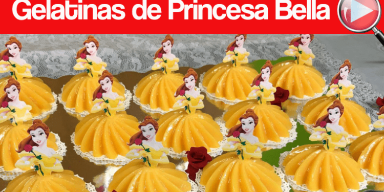 Gelatinas de Princesa Bella Individuales - Para las Niñas - Recetas en Casayfamiliatv Gelatinas de Princesa Bella Individuales – Para las Niñas