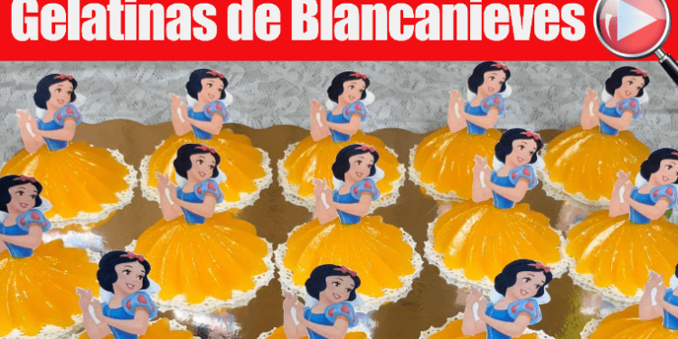 Gelatinas de Princesa Blancanieves Individuales - Para las Niñas - Recetas en Casayfamiliatv Gelatinas de Princesa Blancanieves Individuales – Para las Niñas