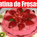 Gelatina de Fresas Encapsuladas con Gelatina Transparente