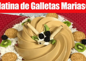 Gelatina de Galletas Marias con Cajeta