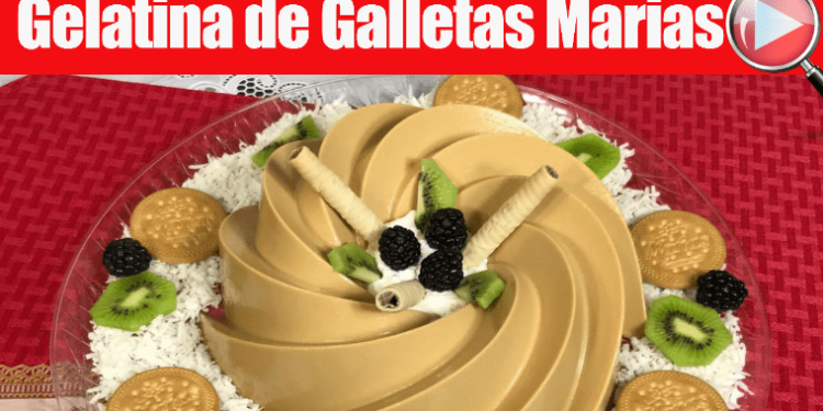 Gelatina de Galletas Marias con Cajeta