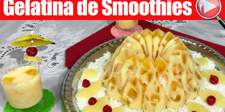 Gelatina de Smoothies de Tropical Colada – Piña Colada
