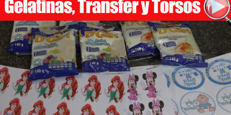 Gelatinas, Transfer y Torsos de Princesas para Gelatinas – Cupcake – Cake Pops