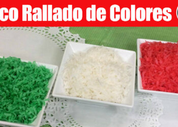 Coco Rallado de Colores – Como Hacer Coco Rallado de Colores