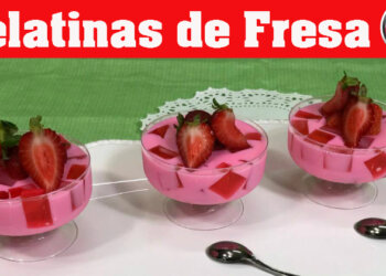 Gelatinas Individuales de Fresa en Agua y en Leche – Para Fiestas Infantiles