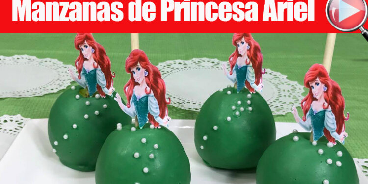 Manzanas de Princesa Ariel – Manzanas Cubiertas de Chocolate – Recetas en Casayfamiliatv