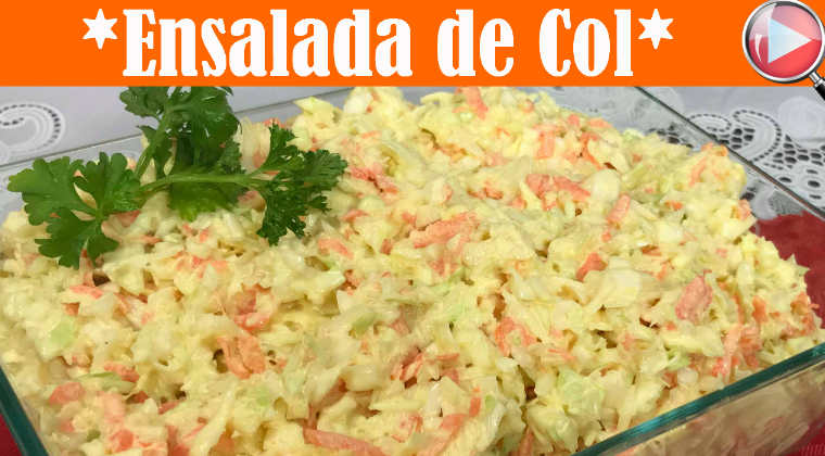 Ensalada de Col o Repollo - Facil y Rica - Recetas en Casayfamiliatv