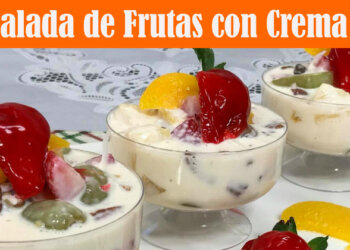 Ensalada de Frutas con Crema – Postre Navideño Facil y Rapido – Recetas en Casayfamiliatv