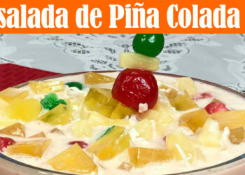Ensalada Navideña de Piña Colada – Postre Navideño – Recetas en Casayfamiliatv