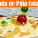 Ensalada Navideña de Piña Colada – Postre Navideño – Recetas en Casayfamiliatv
