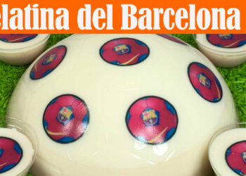 Gelatina de Pelota con Transfer del Barcelona