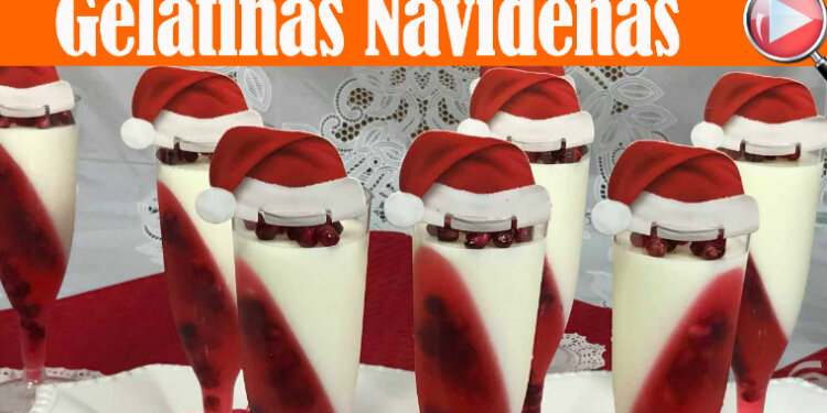 Gelatinas Navideñas de Yogurt con Granada – Postre Navideño – Recetas en Casayfamiliatv