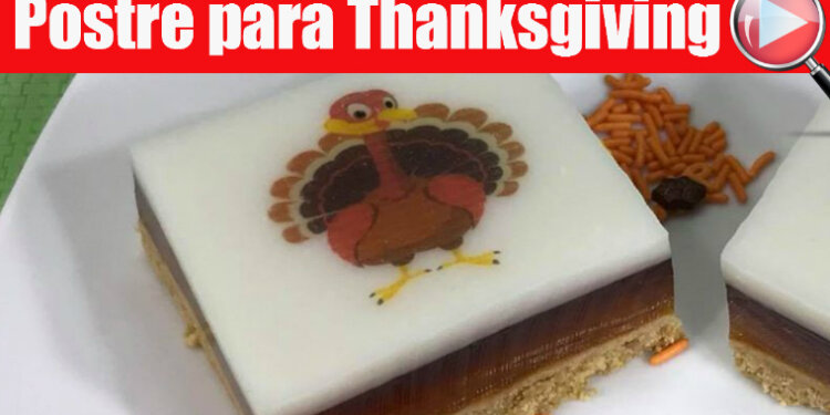 Postre para Thanksgiving – Cuadritos de Gelatinas con Transfer – Recetas en Casayfamiliatv