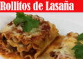 Receta – Rollitos de Lasaña Facil  – Recetas en Casayfamiliatv