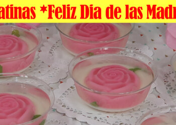 Gelatinas Individuales para las Madres con Rosas Encapsuladas – Recetas en Casayfamiliatv
