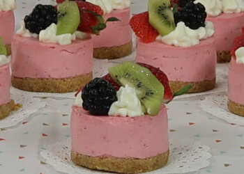 Mini Cheesecakes de Fresas para Mesa de Postres – Recetas en Casayfamiliatv