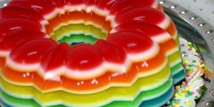 Gelatina Arcoiris – Recetas en Casayfamiliatv