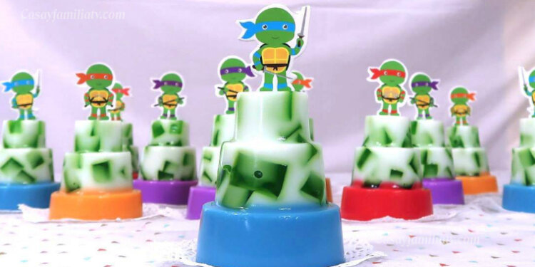 Gelatinas de Tortugas Ninja Individuales – Fiestas Infantiles – Recetas en Casayfamiliatv