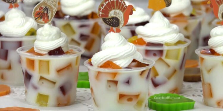 Gelatinas de Accion de Gracias Individuales – Thanksgiving – Recetas en Casayfamiliatv