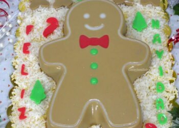 Gelatina Navideña Galleta de Jengibre Gigante – Receta Navideña – Recetas en Casayfamiliatv