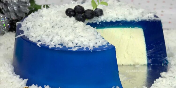 Gelatina Navideña Rellena de Queso Crema – Recetas en Casayfamiliatv