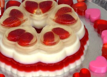 Gelatina de Arroz con Leche y Fresas – Recetas en Casayfamiliatv